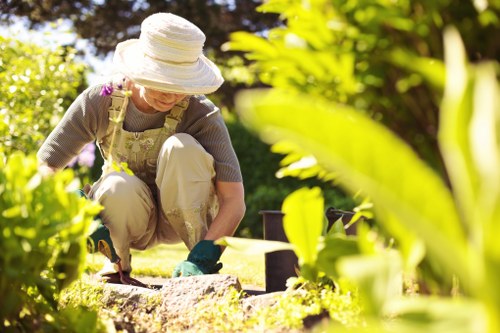 Professional landscape gardening in Romford with lawn and paving design