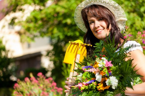 Romford garden care with healthy planting and tidy lawns