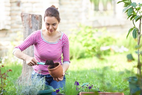 Gardening services in Romford for a neat residential front garden